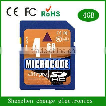 2GB class10 sd memory card for high definition electronics products