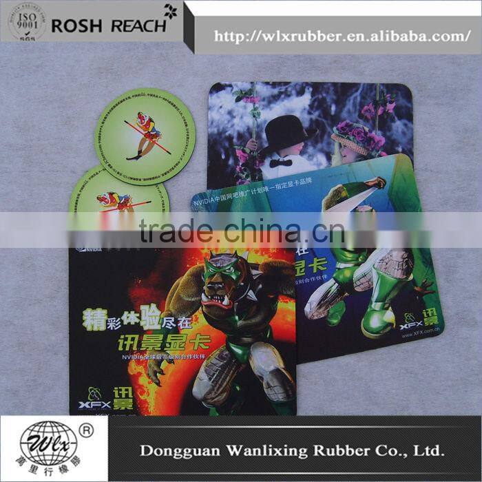 new style black edge sewing rubber gaming mouse pad