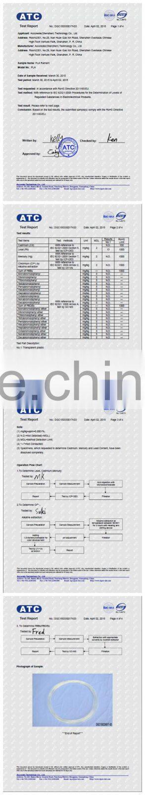 2016 Weistek good quality 3d printer wood filament for 3d printing