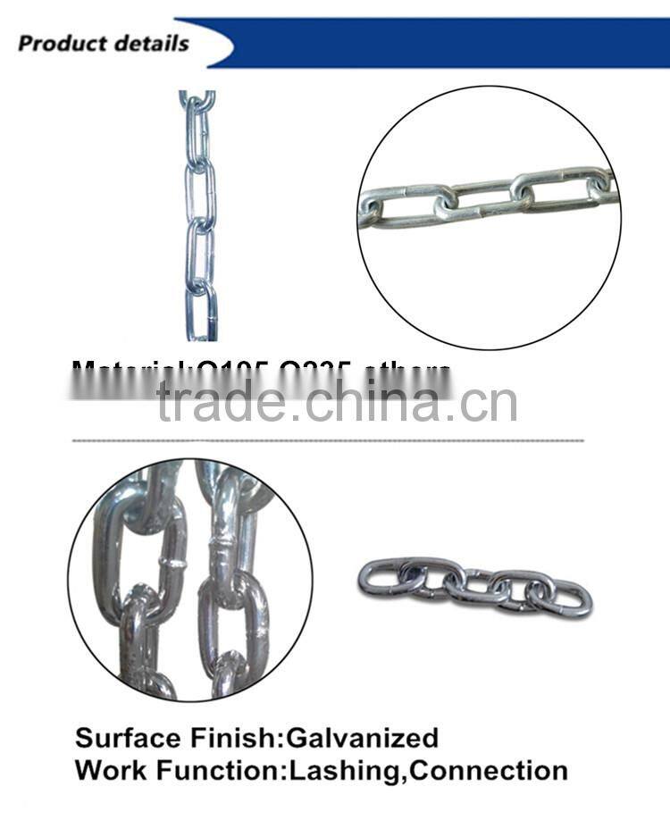 US Type galvanized normal welded point coil chain