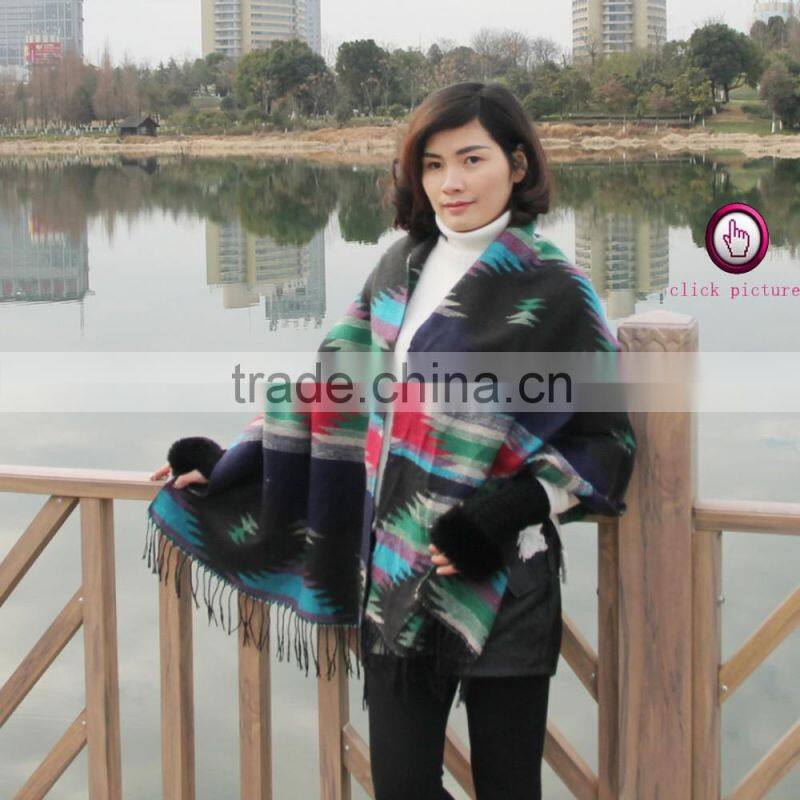 new design factory direct Hot selling Embroidered fur mens shawl collar sweater