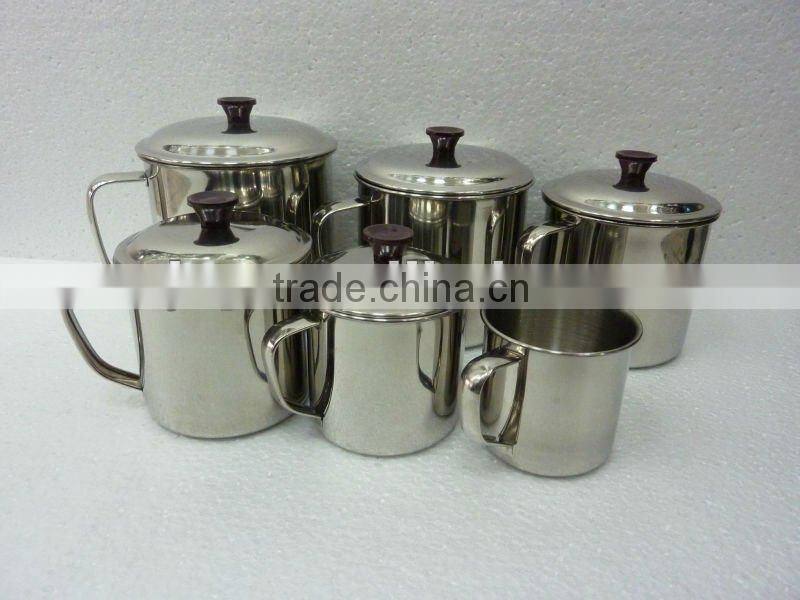 Stainless Steel Tableware Mug Set