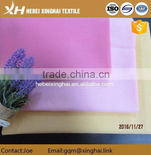 High quality polyester plain style polyester cotton pocketing fabric for garment