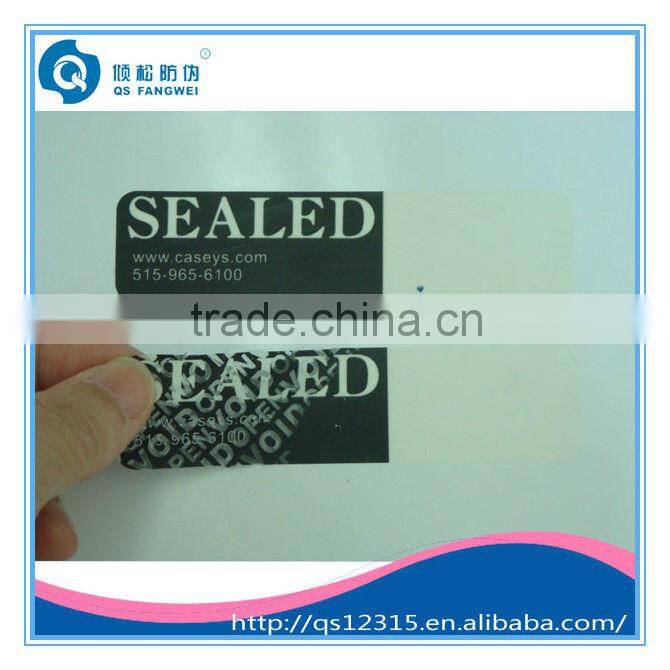 Customized Matt Silver VOID Vinyl Stickers