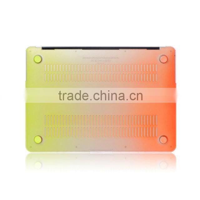 High quality New hot fashion rainbow ultra thin shell laptop case for macbook pro 13inch and 15 inch