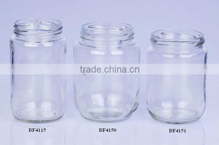 wide mouth glass jar for storage