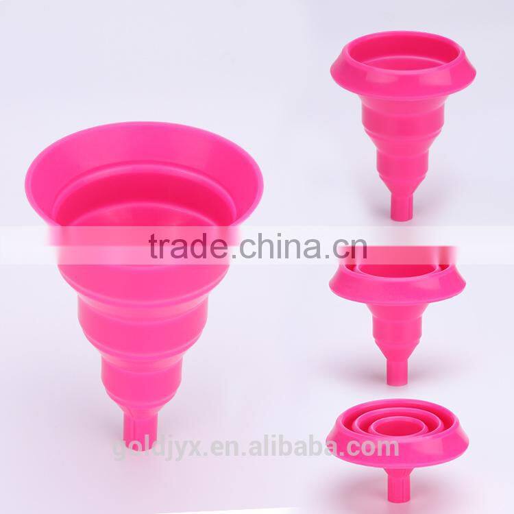 custom made food grade funnel food safe mini cooking silicone funnel collapsible silicone funnel