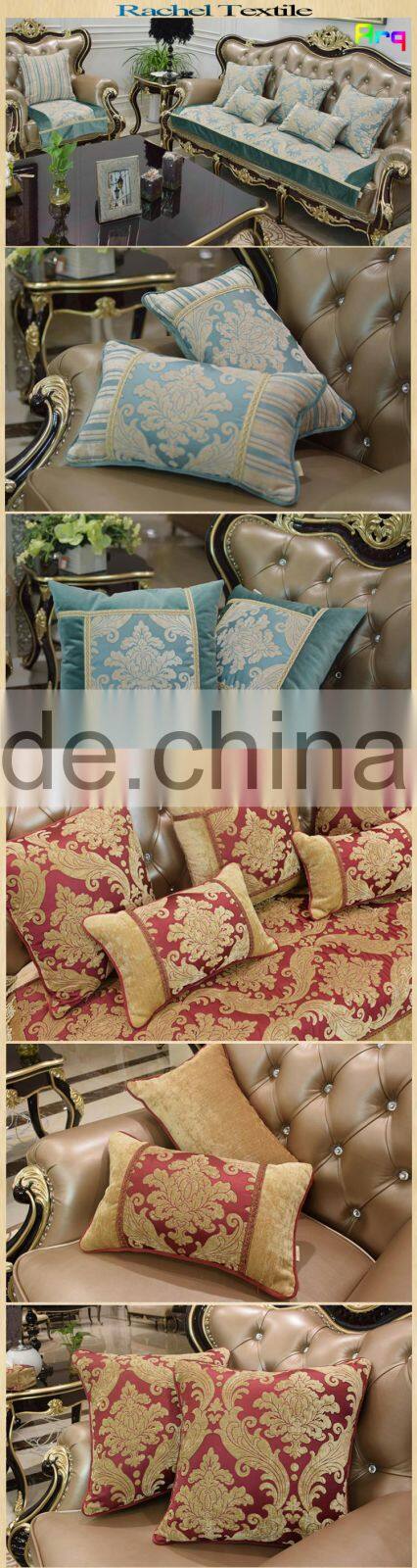 Chenille fabric for elegant sofa cushion cover classic India style heavy fabric latest design