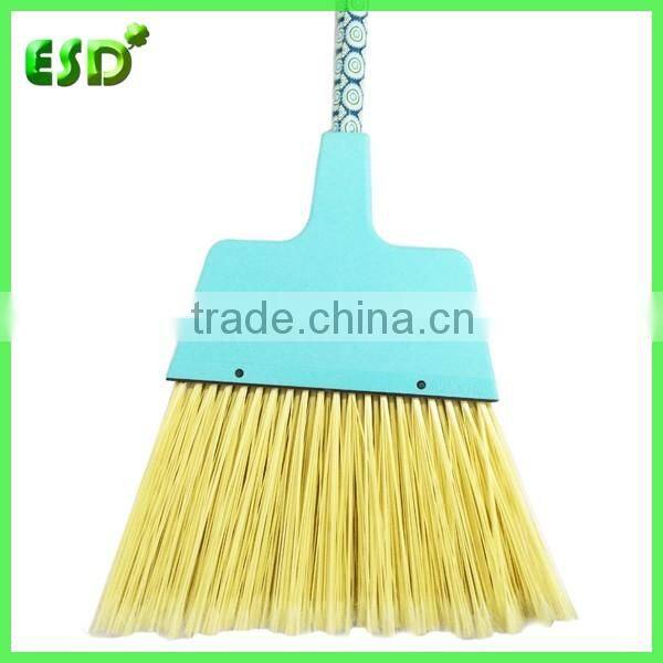 ESD Colorful Plastic Corner Broom With Iron Stick