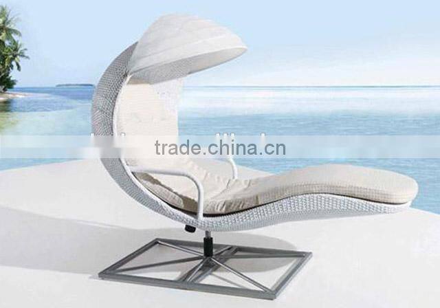 all weather wicker rattan pool lounger