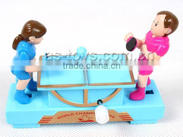 Novelty plastic wind up table tennis game toy for baby