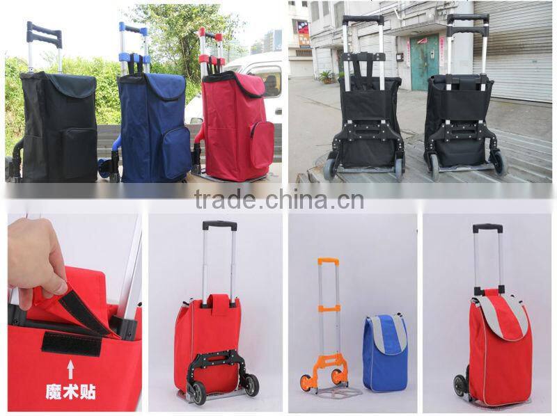 Lightweight aluminum Multi-function folding grocery shopping cart