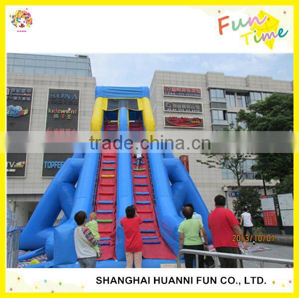 2016 Newest jumping castles giant inflatable double lane slip slide