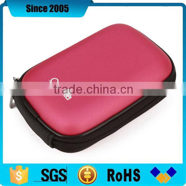 pink leather cover shockproof eva shockproof camera case