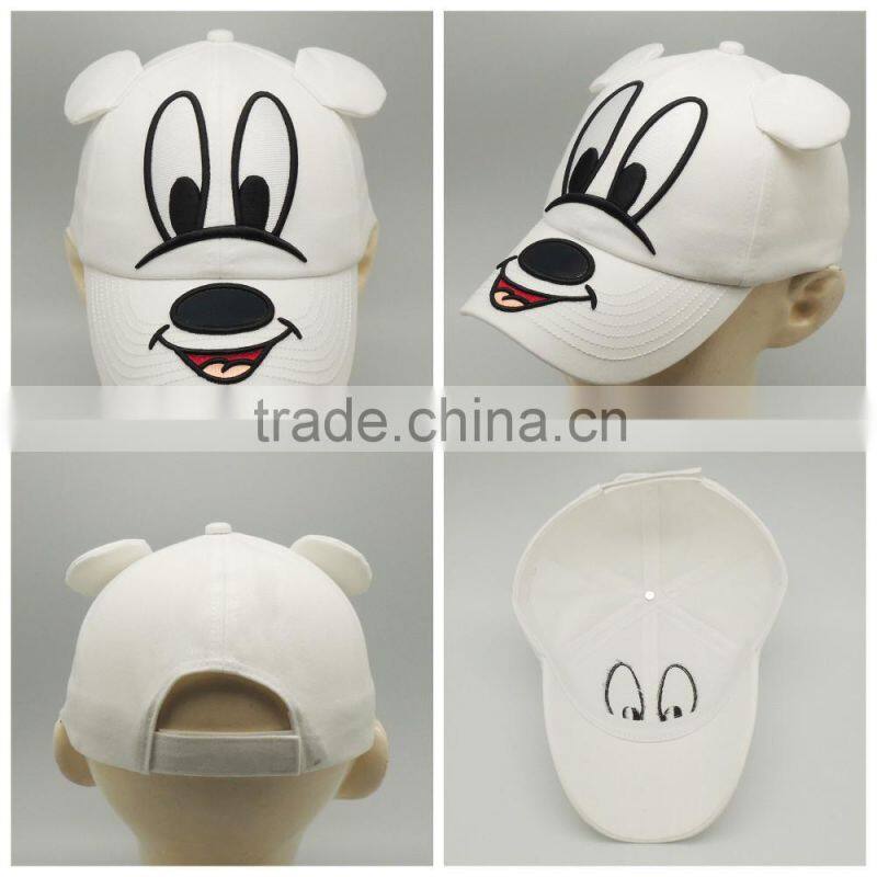 Soft 100% cotton lovely doggy animal kids caps