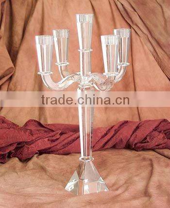 pure black crystal candelabra for wedding decorations (R-765