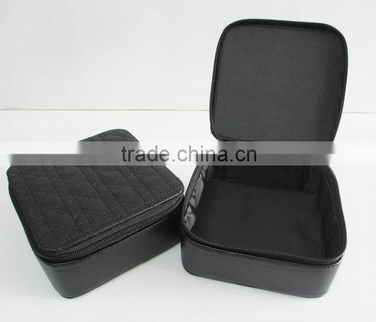 PU quilted cover cosmetic case
