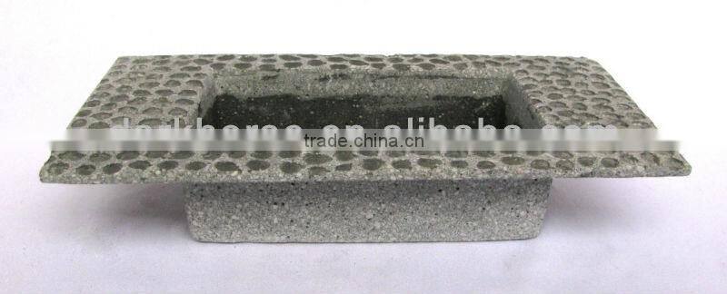 Outdoor Decorative Stone Flower Planter Set