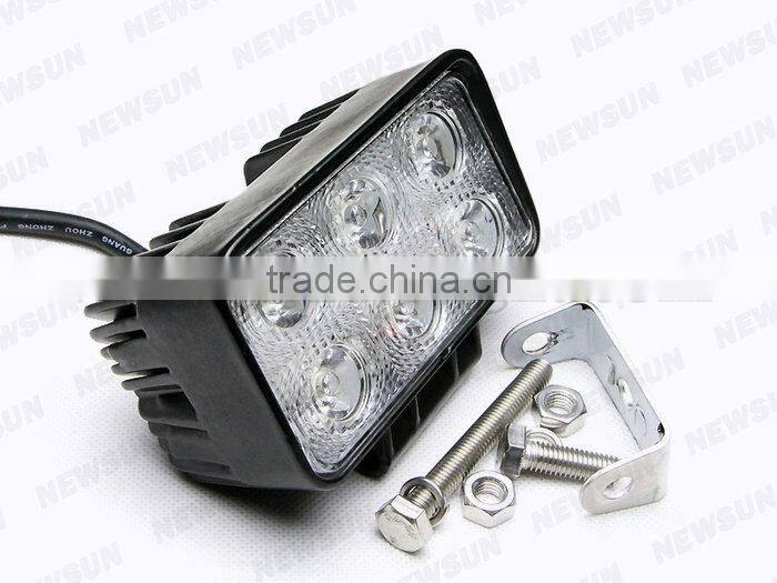 Brand new 18W 12V 24V 4WD LED Spotlight Floodlight Work Light for Vehicle Truck ATV SUV OffRoad Tractor led driving lamp