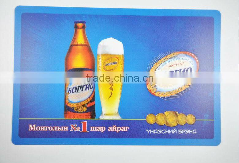 Customized red pp placemat, pp table mat plastic pp desk pad