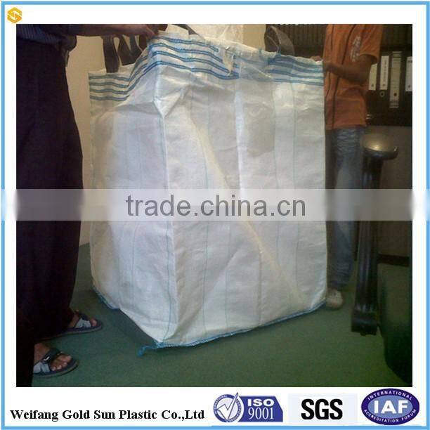 Construction bulk bag/sand bag 90*90*150 1000kg for Abestos / large stone bag