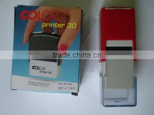 custom office handle plastic automatic rubber stamp