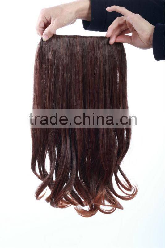 Black clips synthetic Hair weft