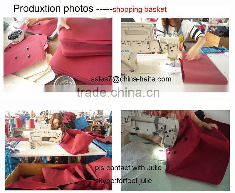 Folding shopping basket with cooling function