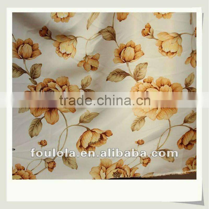 100% Polyester Yarn Printed Anti-fire Curtain Fabric