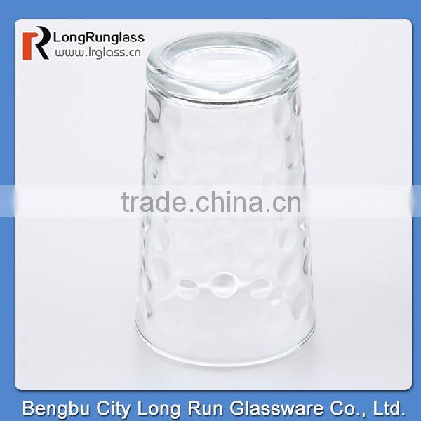 LongRun 450ml transparent raindrop fancy dirnking water glass/ juice mug