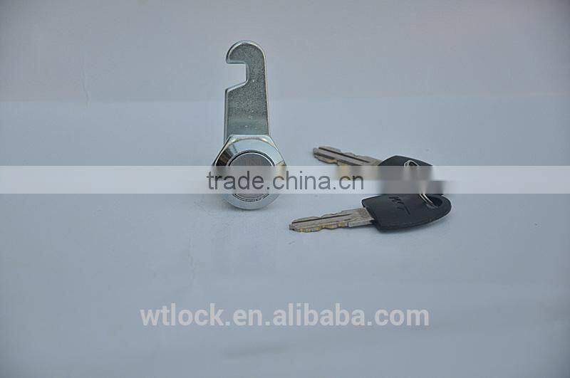 Cam cylinder lock cabinet lock with 2 fish keys