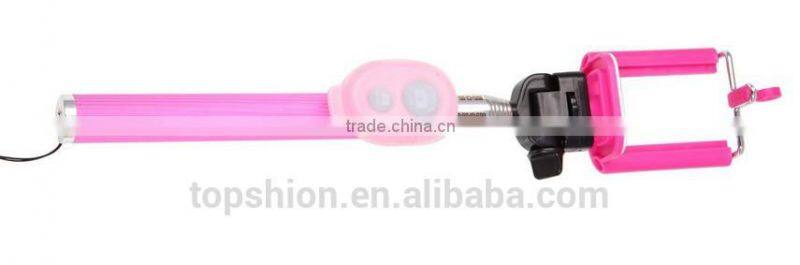 handheld monopad for iphone with mini bluetooth camera shutter