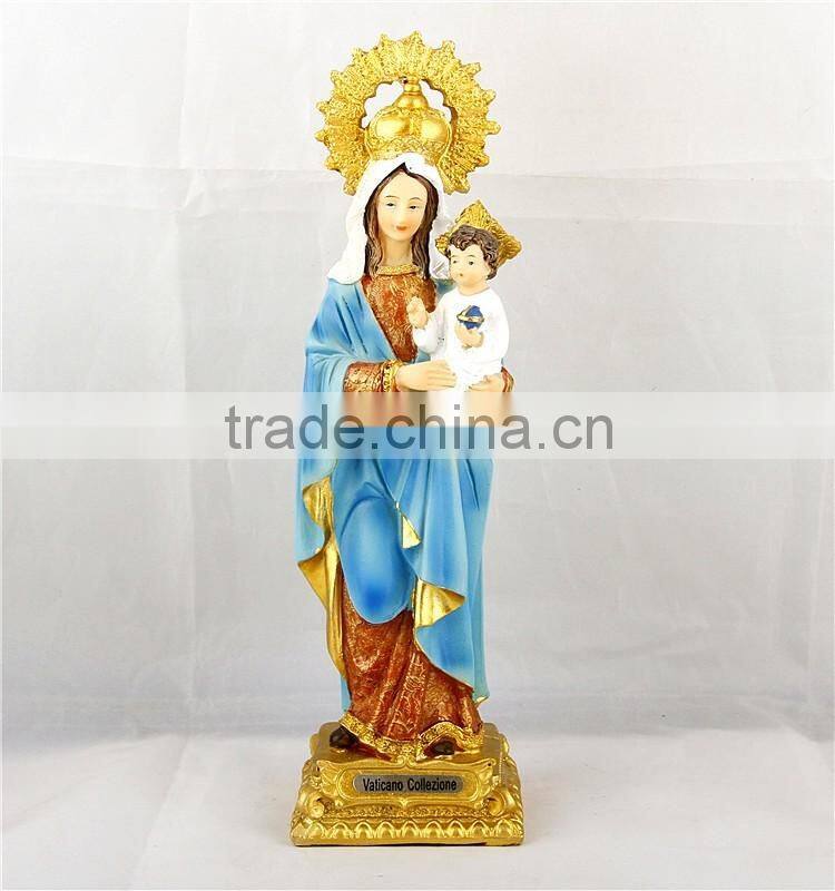 Christianity Life Size Holy Mary and Jesus Statue for outdoor decoration