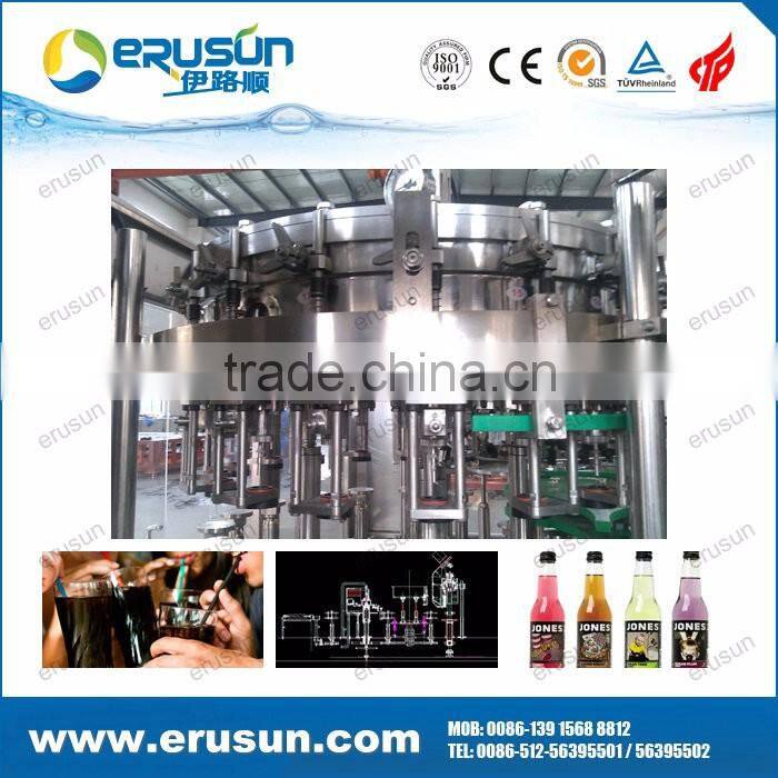 Zhangjiagang high efficiency Fully automatic glass bottle filling machine