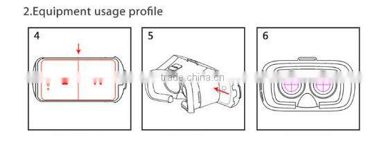 Best price New products portable 2nd generation VR BOX 2 3D Glasses for blue film video open sex video