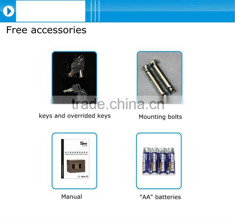 luxury intelligent high quality electronic digital home safes from ningbo safe manufacturer