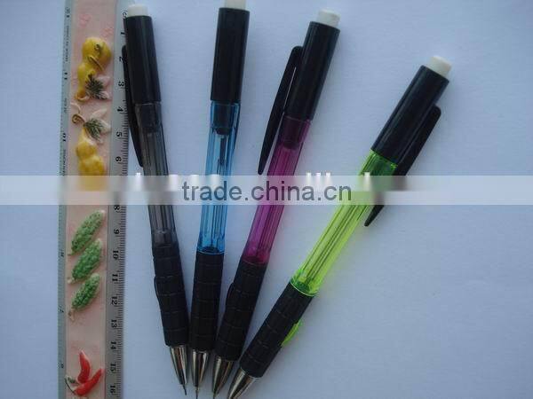 custom high quality automatic pencil mechanical pencil with rubber grip