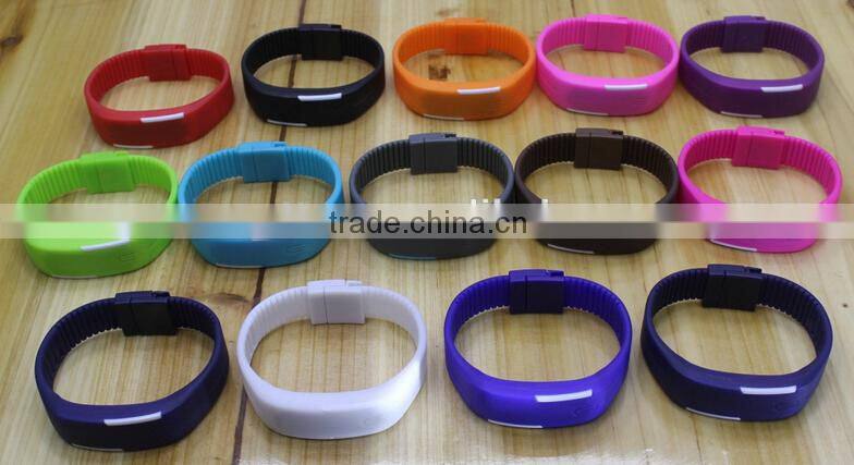 New Style Touch Mini Waterproof Silicon LED Electronic Wristwatches