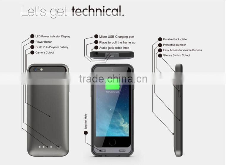 3100mah colorful external battery charger for phone case