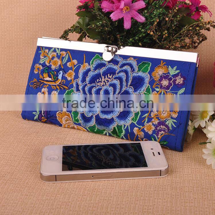 2014 new style ethnic embroidery cheap coin purse