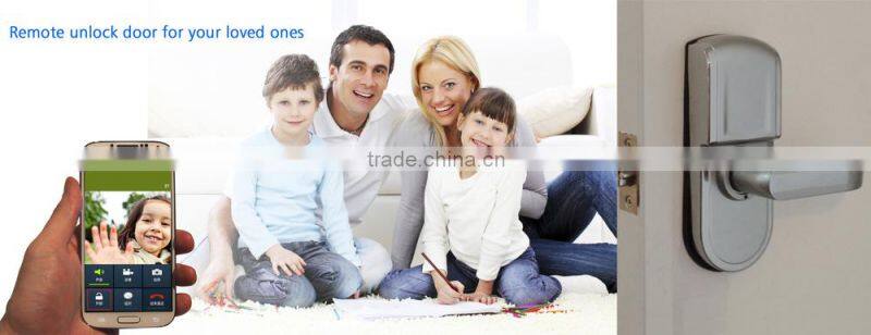 Android iOS WIFI doorbell with 1MP camera 10m night vision motion detection alert auto make video call