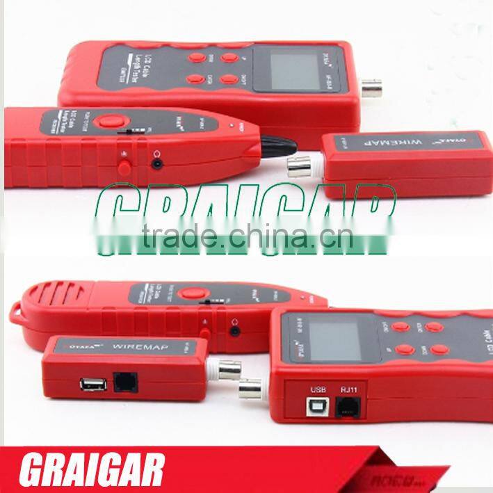 NOYAFA NF-868A multifunction Troubleshooter Length Tester Phone Network LAN USB Coaxial Cable Troubleshooter Length Tester Red