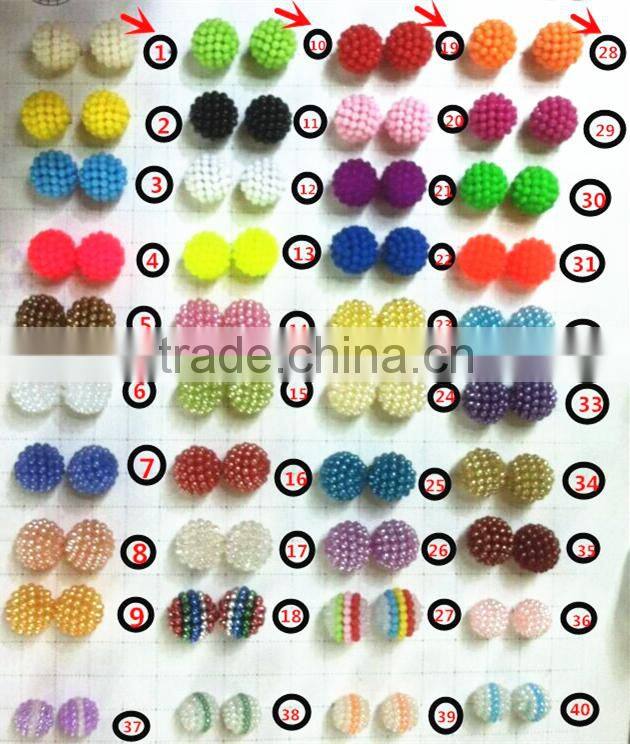 Wholesales Mixed Color acrylic beads 20MM chunky beads for Kids!