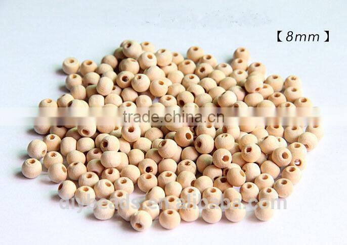 5-6mm origional wood round beads for garment decoration