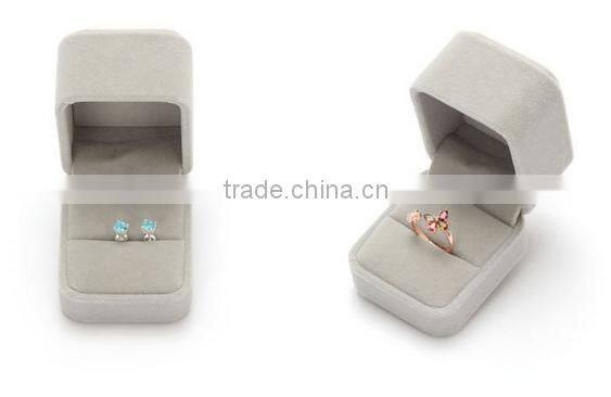 Top grade ring box velvet ring box jewelry packaging box ring box black