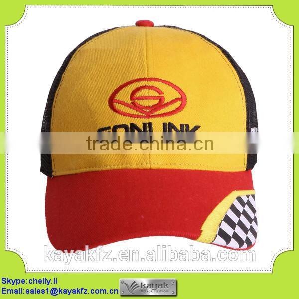 Wholesale flat black red sport caps for boys