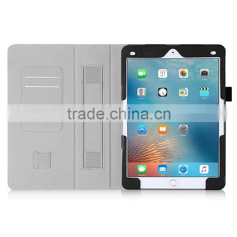 Hand Strap Wallet Leather Case Cover for ipad pro 9.7 inch customize tablet case manufacturer