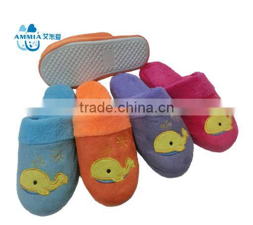 OEM Lady woman winter terry warm soft TPR cheap gift slippers