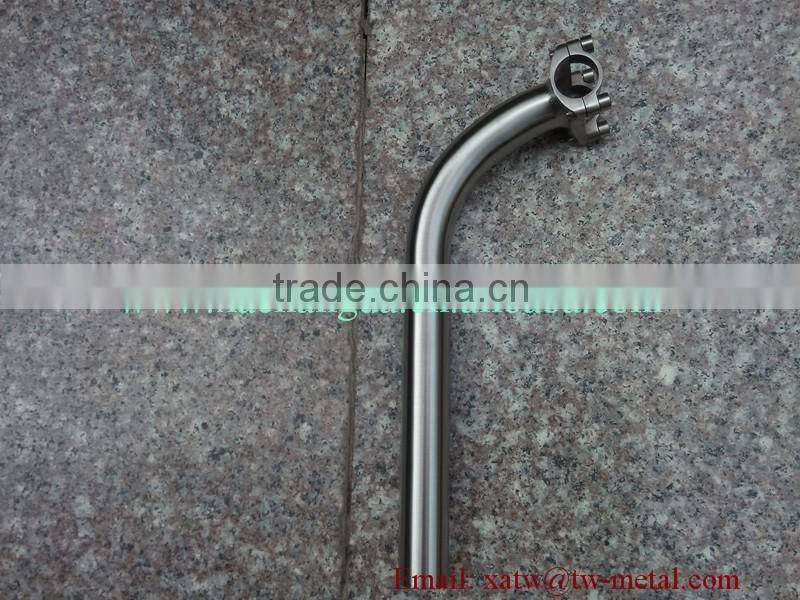 XACD made titanium bending stem Ti folding bicycle stem titanium bending stem custom
