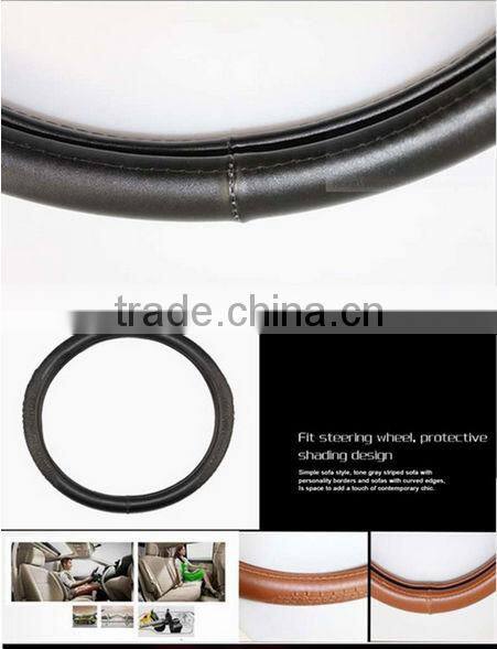 Car Accessories Auto PU Leather Steering Wheel Cover for Cars